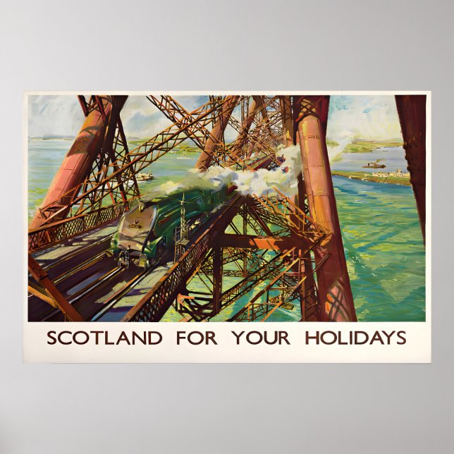 Forth Bridge, Scotland for holidays Poster (Front)