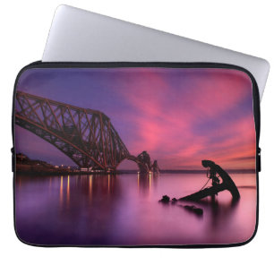 Forth Rail Bridge At Sunset Scotland Laptop Sleeve