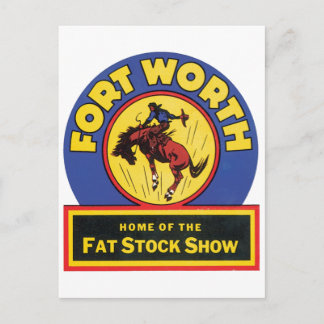 Forth Worth Fat Stock Show Postcard