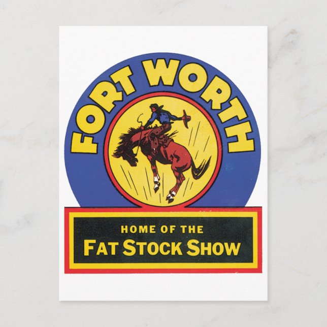 Forth Worth Fat Stock Show Postcard (Front)