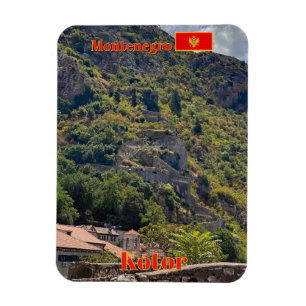 Fortifications in Kotor, Montenegro travel Magnet