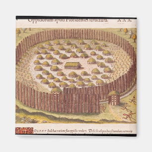 Fortified Indian Village, from 'Brevis 2 Magnet