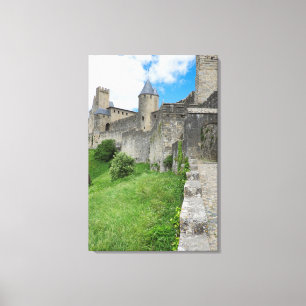 Fortified Wall of Carcassonne Canvas Print