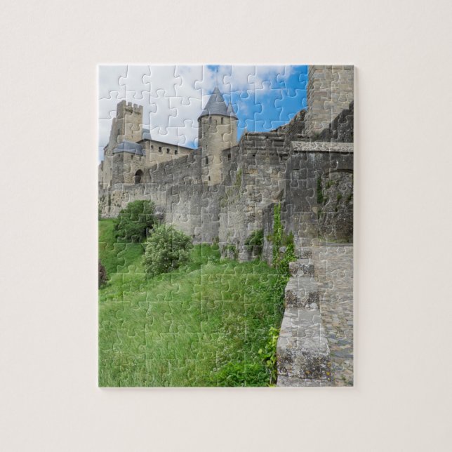 Fortified Wall of Carcassonne Jigsaw Puzzle (Vertical)