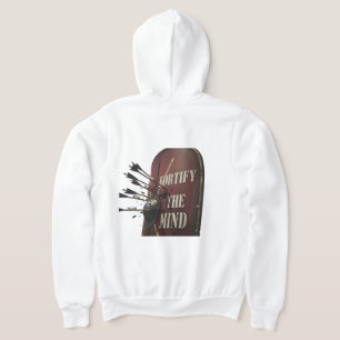 Fortify The Mind   Stoic Roman Shield Motivational Hoodie