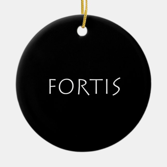 Fortis Ceramic Tree Decoration (Front)