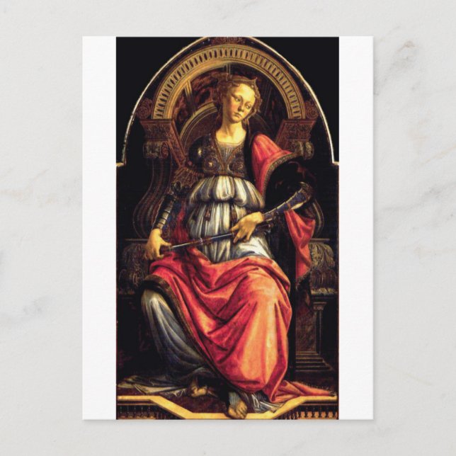 Fortitude by Botticelli Postcard (Front)