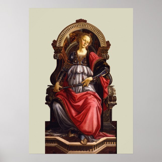 Fortitude by Sandro Botticelli Renaissance Art Poster (Front)