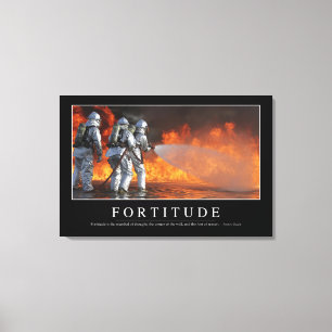 Fortitude: Inspirational Quote Canvas Print