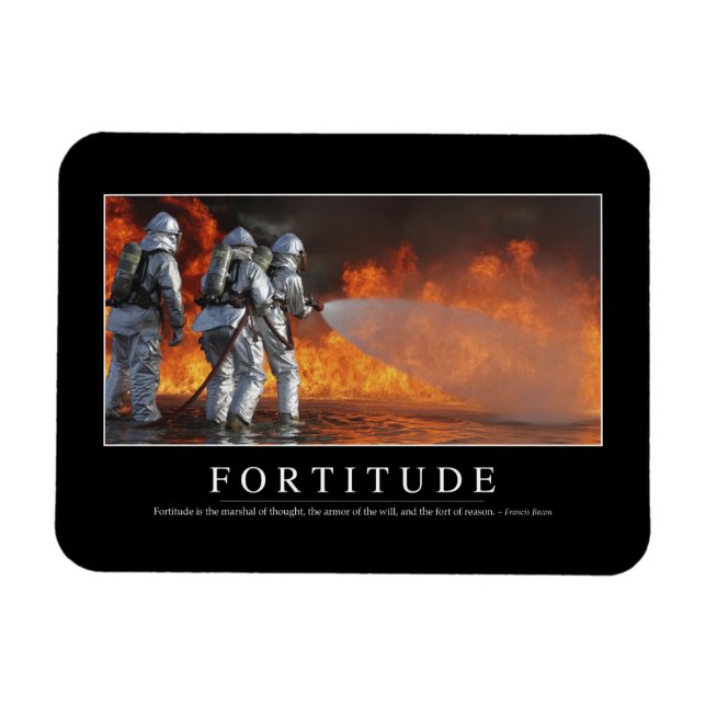 Fortitude: Inspirational Quote Magnet (Horizontal)