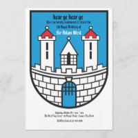 Fortress Birthday Party Invitation