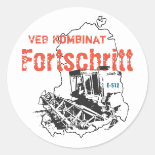 Fortschritt DDR Classic Round Sticker