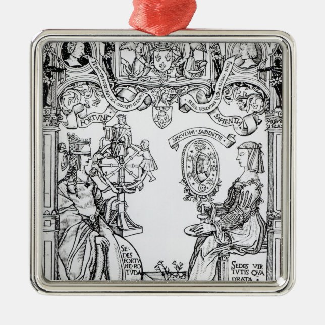 Fortune and Wisdom Metal Tree Decoration (Front)