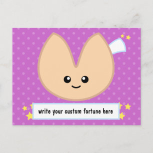 Fortune Cookie Fortune - customisable! Postcard