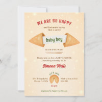 Fortune Cookie It's Baby Boy Cute Shower Sprinkle
