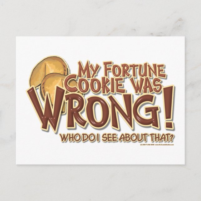 Fortune Cookie Postcard (Front)