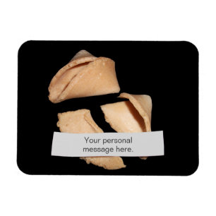 Fortune Cookie with Custom Message Magnet