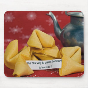 fortune cookie with teapot mouse pad