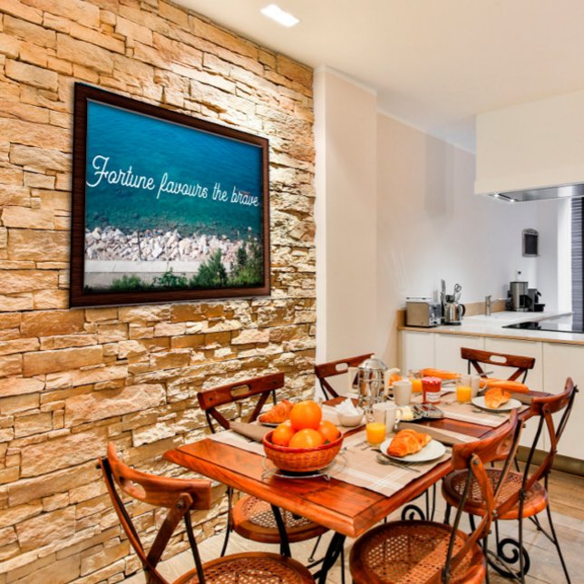 Fortune favors the brave  proverb poster (Creator Uploaded)