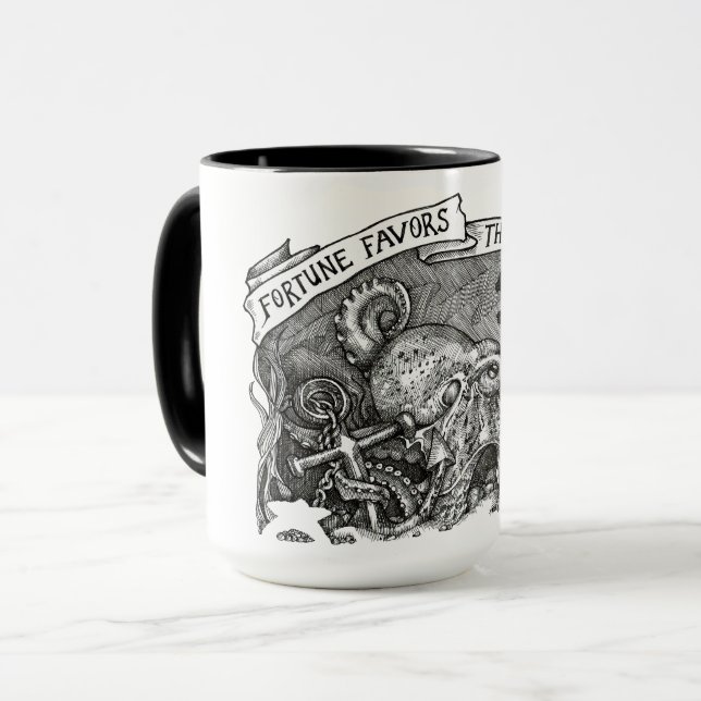 Fortune Favors The Prepared Mug (Front Left)