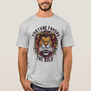 Fortune Favours the Bold Lion Lottery T-Shirt
