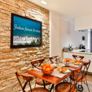 Fortune favours the brave proverb poster