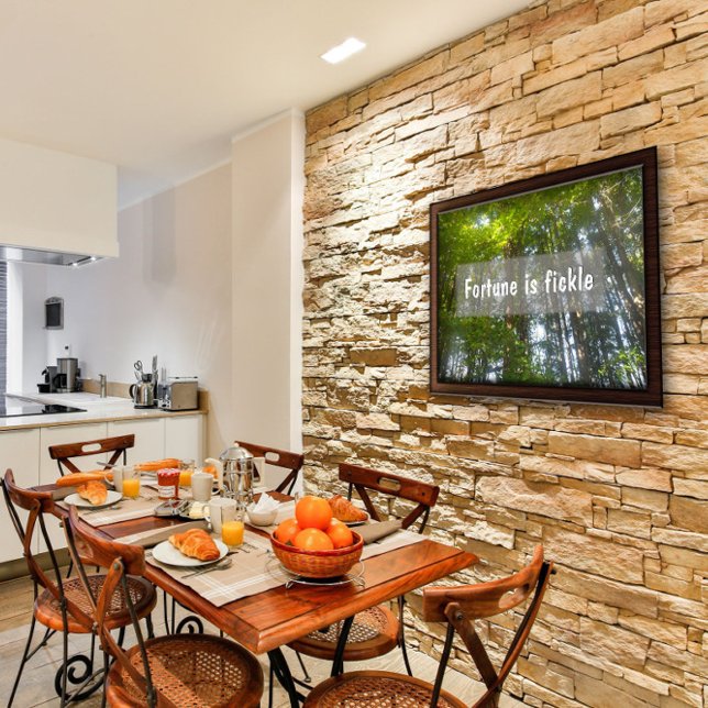 Fortune is fickle Inspirational proverb poster (Creator Uploaded)