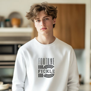 Fortune is fickle motivational white black T-Shirt