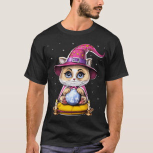 Fortune Teller Cat With Crystal Ball T-Shirt