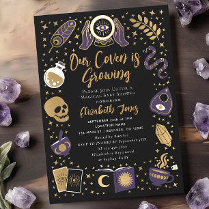 Fortune Teller Future Witchy Baby Shower Invitation