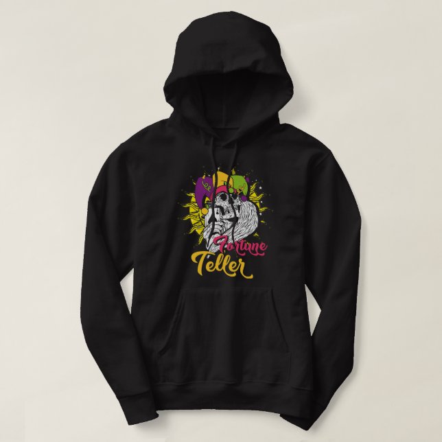 Fortune Teller Magic Occult Tarot Cards Hoodie (Design Front)
