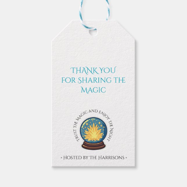 Fortune Teller Orb Halloween Gift Tag (Front)
