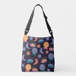 Fortune Teller Pattern Crossbody Bag