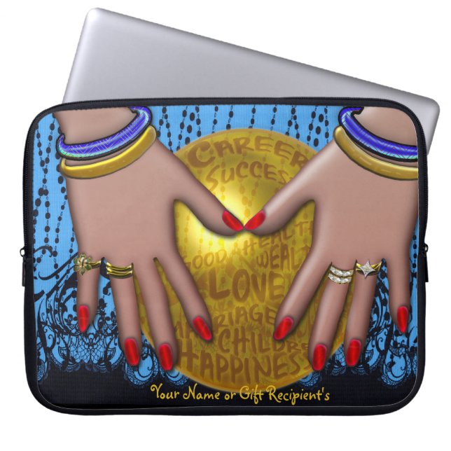 Fortune Teller - Personalised Laptop Sleeve (Front)