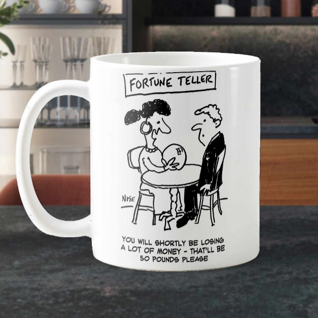Fortune Teller Predicts a Financial Loss. Funny Coffee Mug (Creator Uploaded)