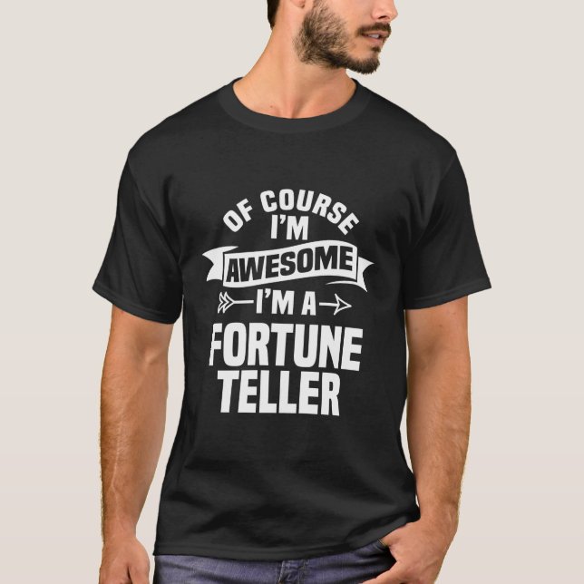 Fortune Teller Psychic Crystal-Gazer Card Reader C T-Shirt (Front)