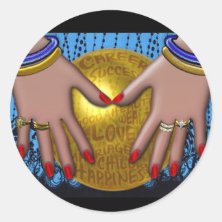 Fortune Teller (Round Stickers) Classic Round Sticker
