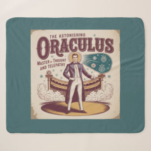 Fortune Teller Vintage Circus Sherpa Blanket