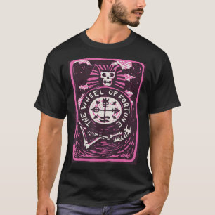 Fortune Wheel Tarot Card Mystical Cards Occult Ma T-Shirt