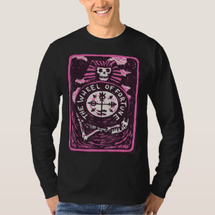 Fortune Wheel Tarot Card Mystical Cards  Occult Ma T-Shirt