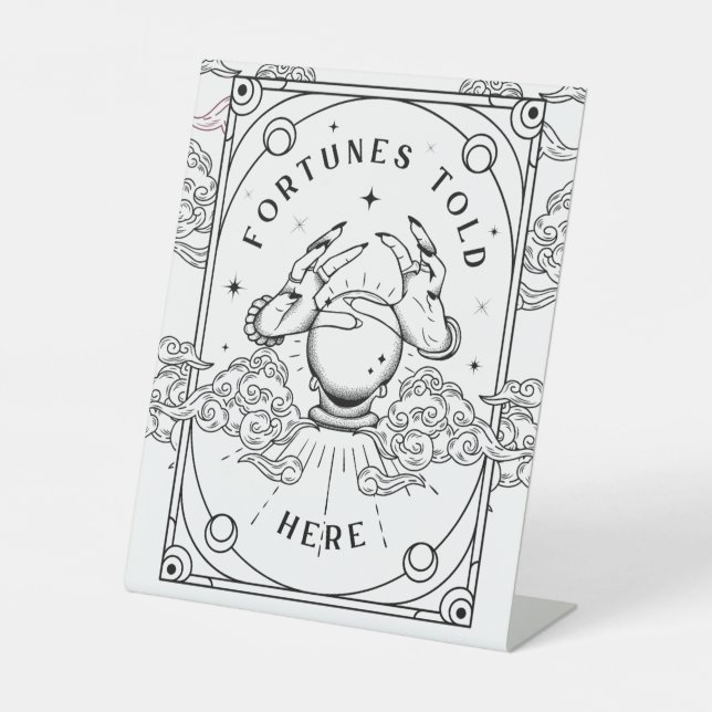 Fortunes Told Here  Pedestal Sign (Front)