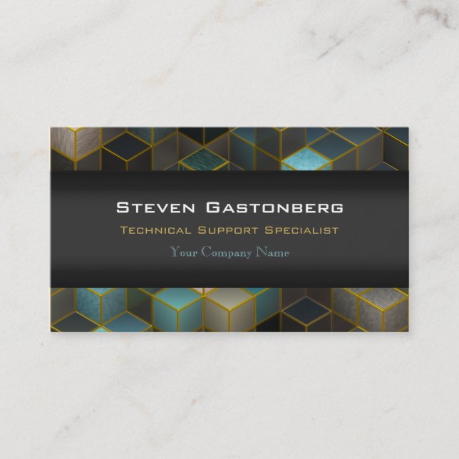 Fortunstræde Modern  3.5" x 2" Professional Business Card (Front)