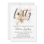 Forty 40th Birthday Invitation For Woman