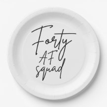 Forty AF Squad I - Matching Birthday