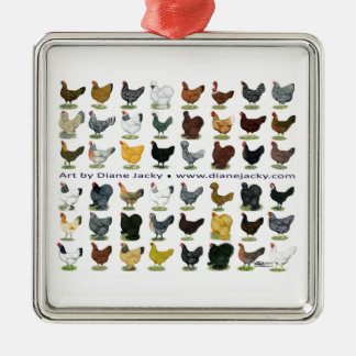 Forty-eight Hen Promo Metal Tree Decoration