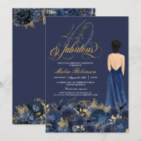 Forty & Fabulous Elegant Sapphire Formal Birthday