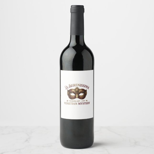 Forty & Fabulous: La Serenissima  Wine Label (Front)