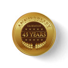 Forty Five Years Anniversary Gold Medal