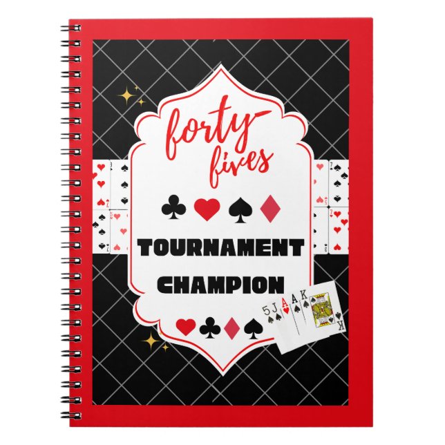 Forty Fives Tournament Scorekeeping Notebook (Front)