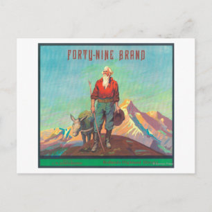 Forty Nine Orange LabelRedlands, CA Postcard